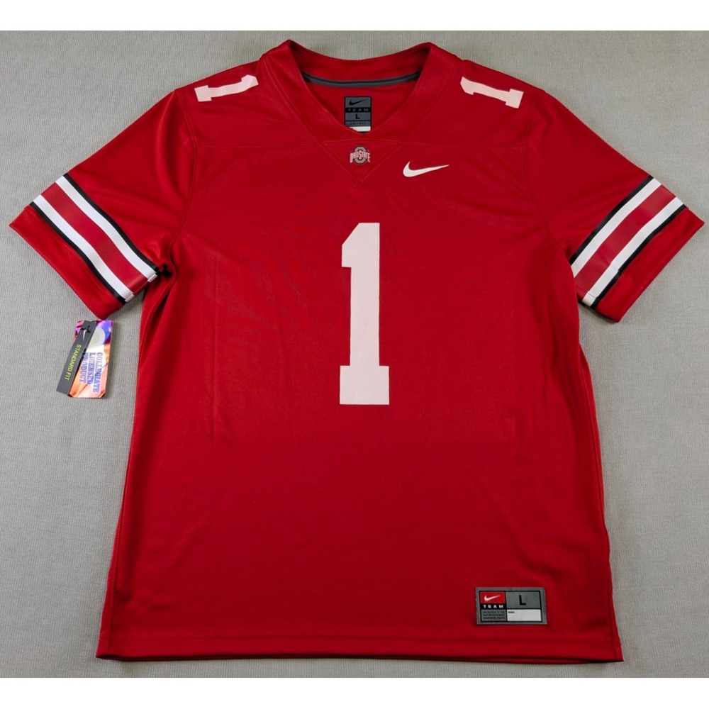 Ohio State Buckeyes Jersey Mens Large Red Nike Football Promotional Coca Cola